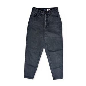 Gap Jeans Vintage USA made Black Denim Reverse Fit High Waist Pants 2